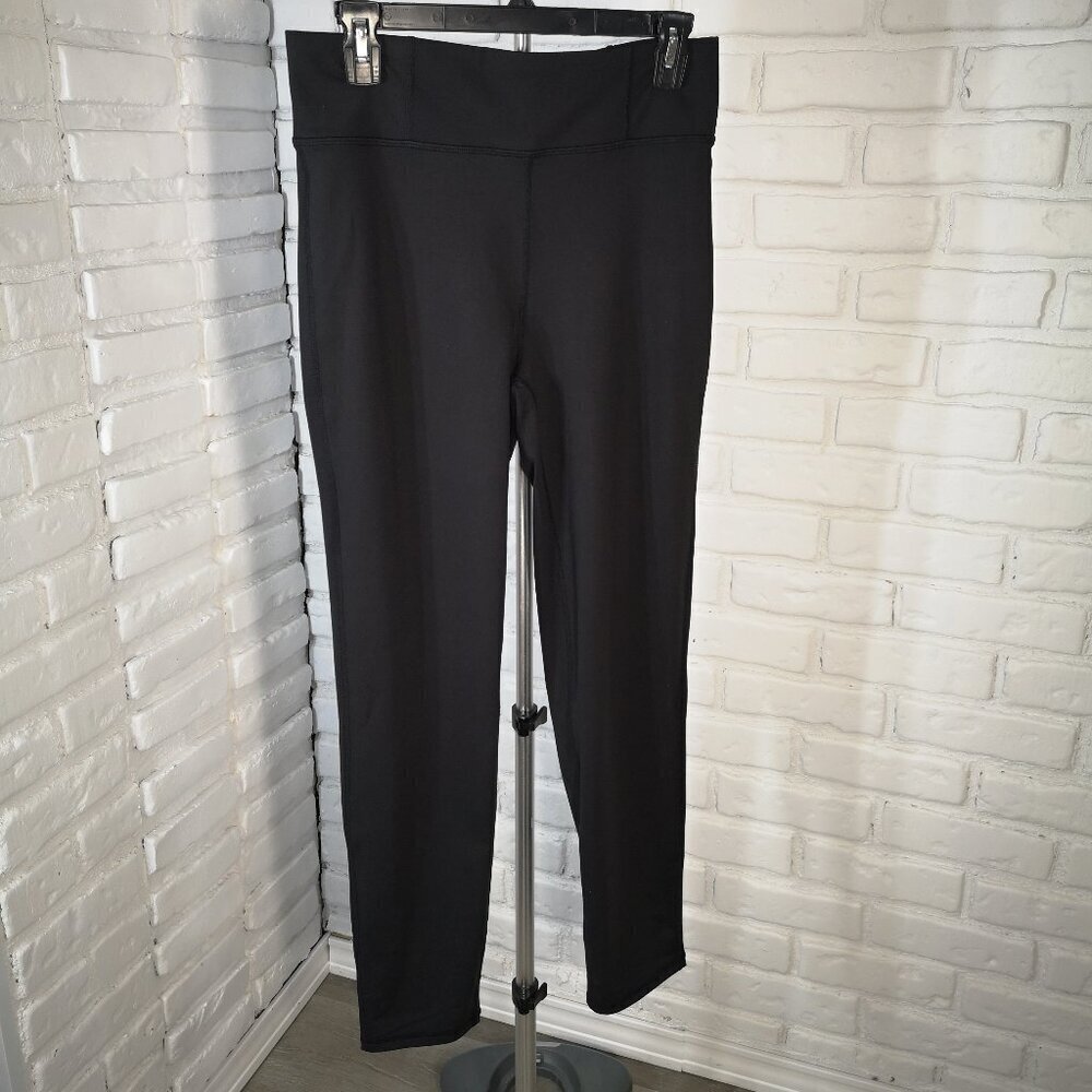 Ricki's Ladies Size Medium Black Full Length Leggings w/ 3" Wide Waistband